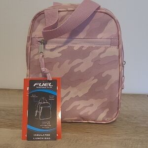 Fuel Pink Camouflage Insulated Lunch Bag